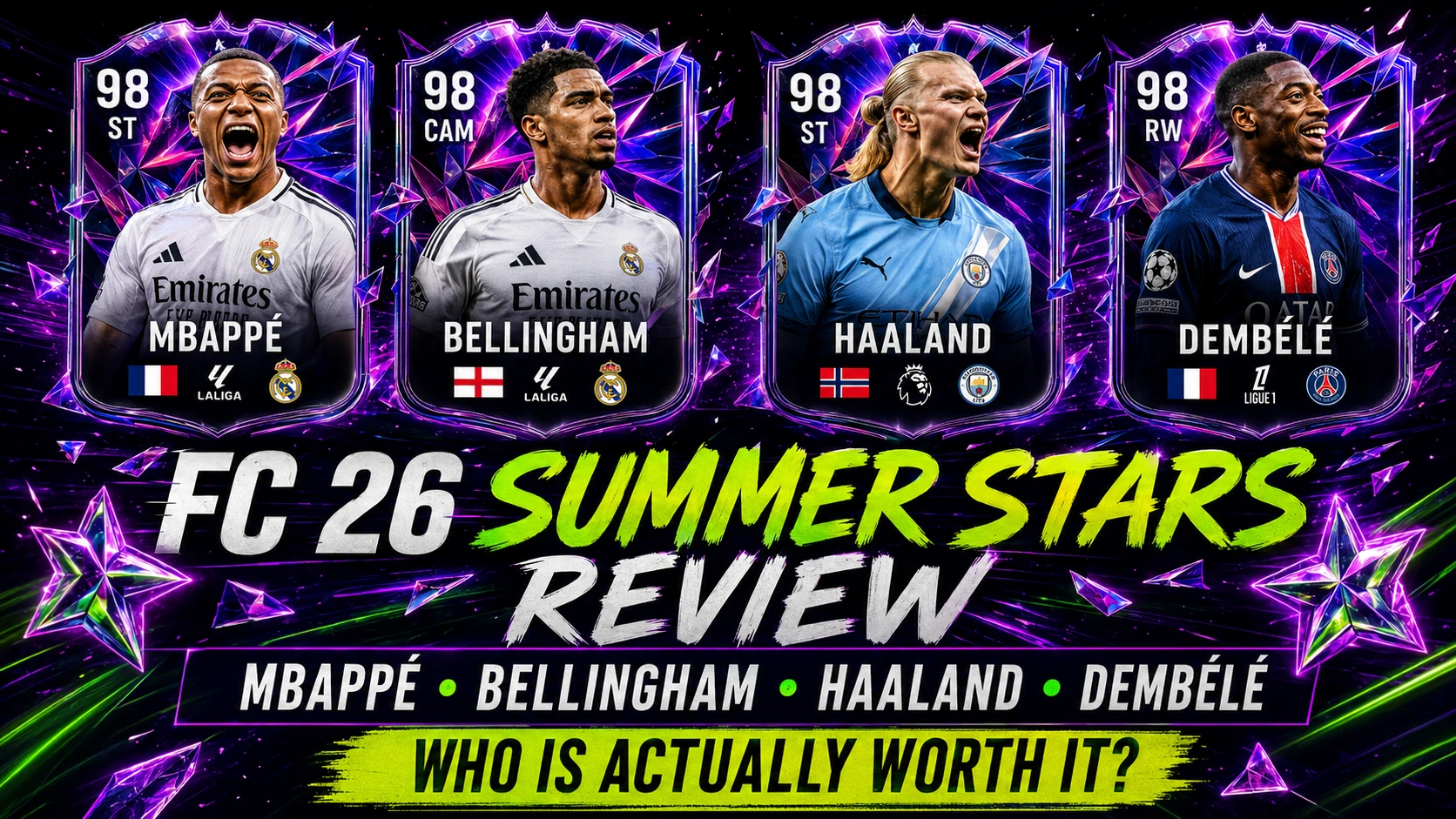 FC 26 Summer Stars Review – Mbappé, Bellingham, Haaland and Dembélé: Who Is Worth Buying?