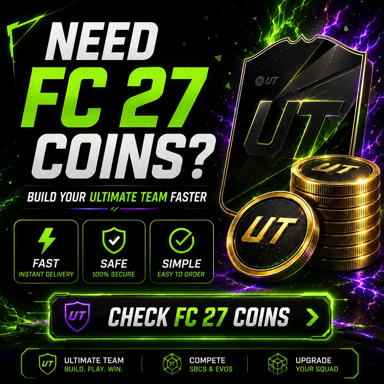 Buy Ultimate Team Coins on FUTBUY to build squads around Icons and special players.