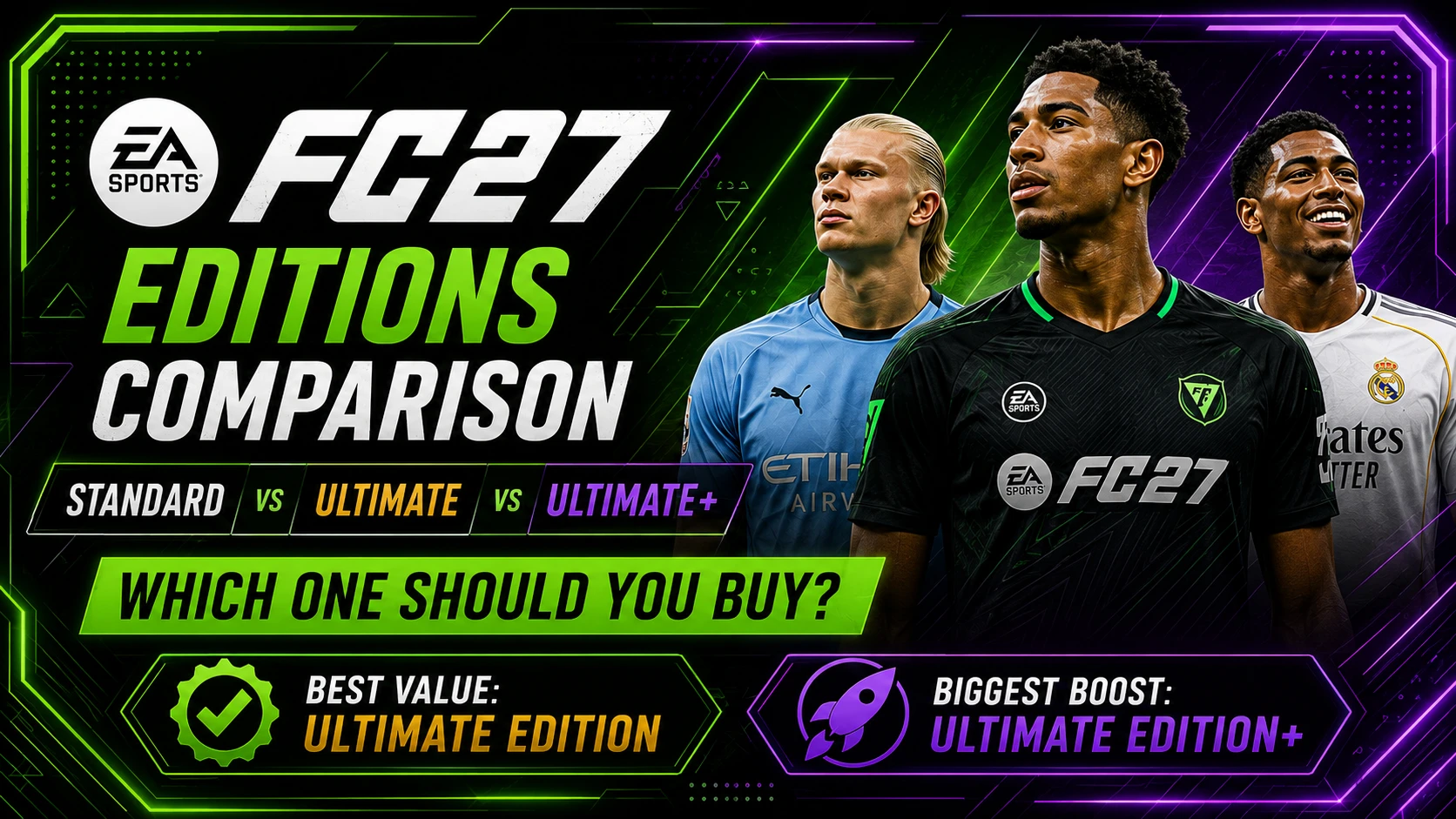 FC 27 Editions Comparison: Standard, Ultimate and Ultimate+ Explained
