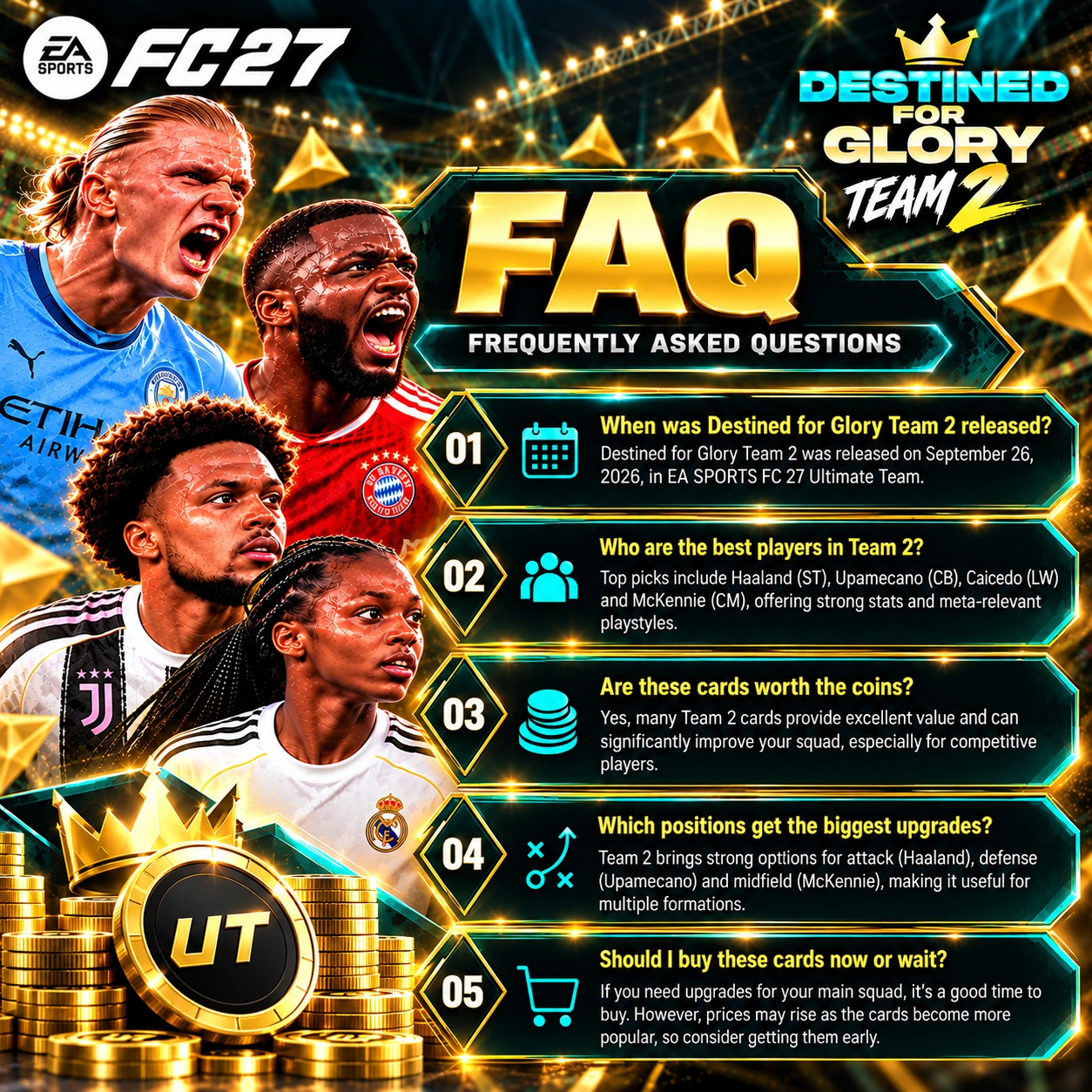 FC 27 Destined for Glory Team 2 FAQ sulla data di uscita, le migliori carte, i prezzi e gli aggiornamenti