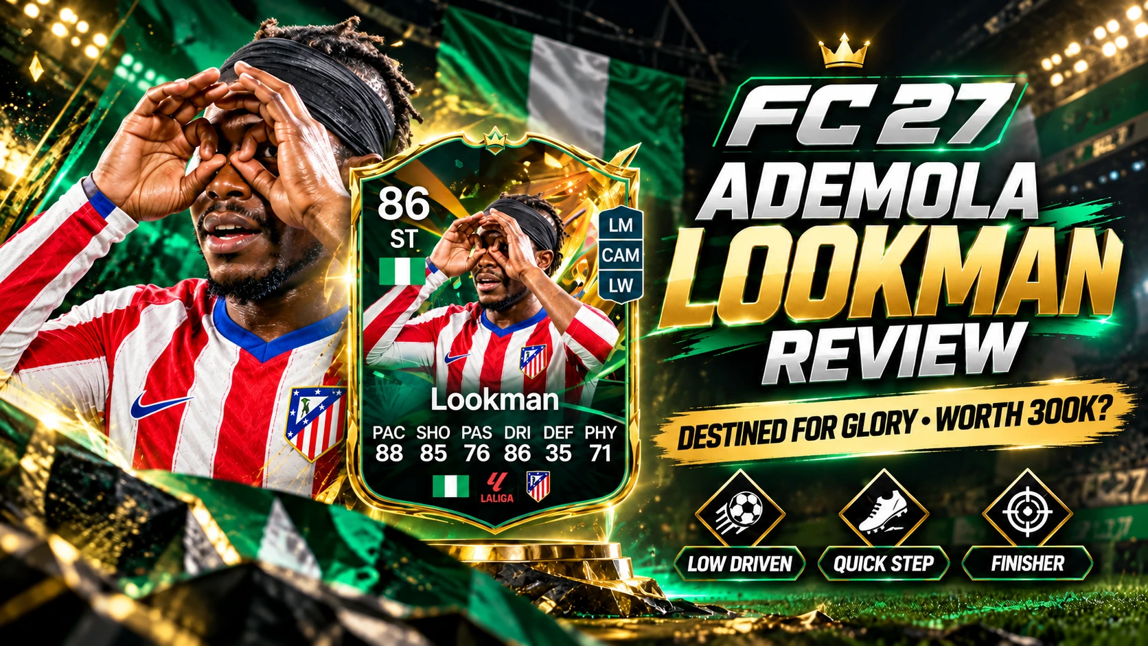 FC 27 Ademola Lookman Destined for Glory Bewertung – Ist er 300.000 Münzen wert?