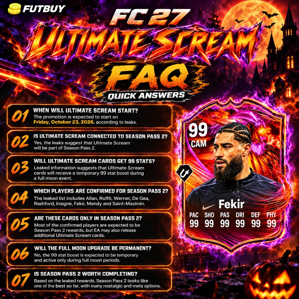 FC 27 Ultimate Scream FAQ zu Erscheinungsdatum, Season Pass 2 und 99-Stat-Boost